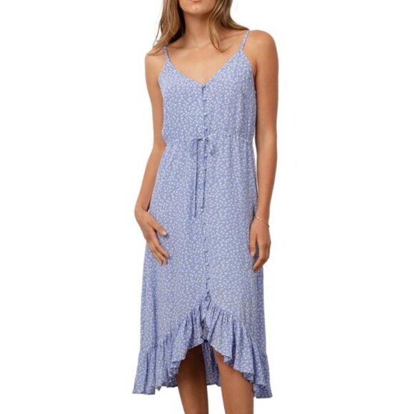 Rails Frida Daisy-Print High-Low Dress Size M - Picture 1 of 14